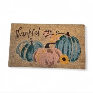 Thankful Fall Pumpkins Autumn‎ Coir Front Doormat